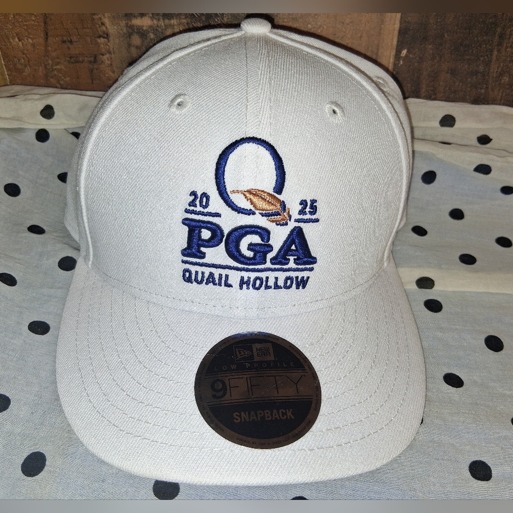 NWT 2025 PGA Championship Golf Hat Cap Quail Hollow Fitted One Size New Era